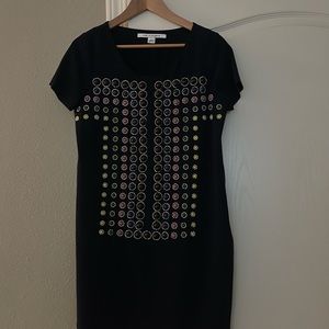 DIANE von FURSTEBBERG adorned mini dress